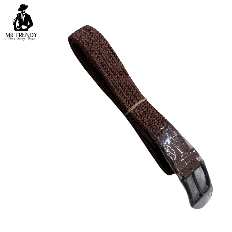 Brown Woven Belts for Men