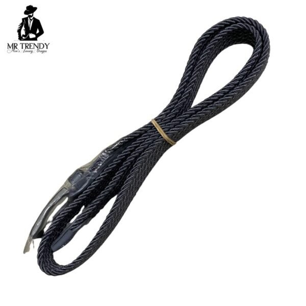 Grey Woven Belt for Men - Image 2