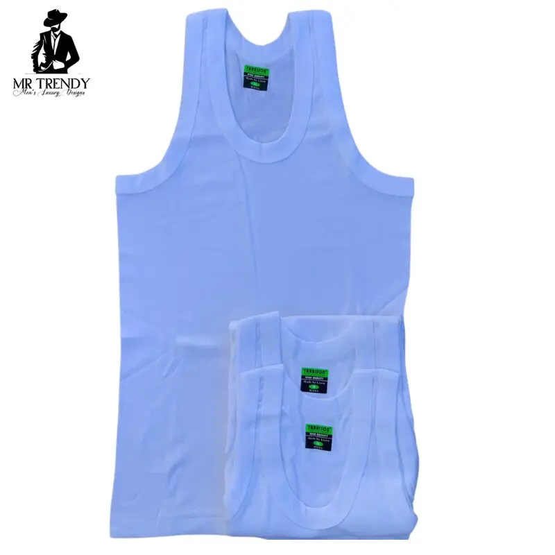 Plain White Men’s Vests