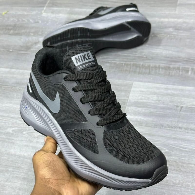 Black Grey Nike Trainers
