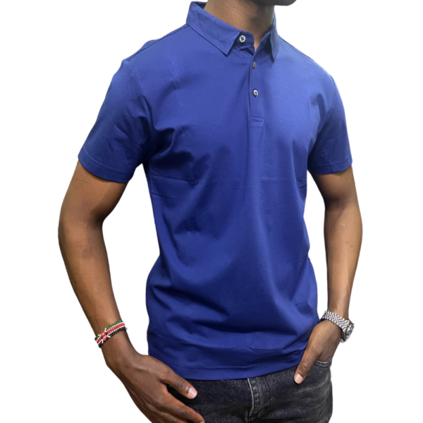 Plain Blue Polo Shirts