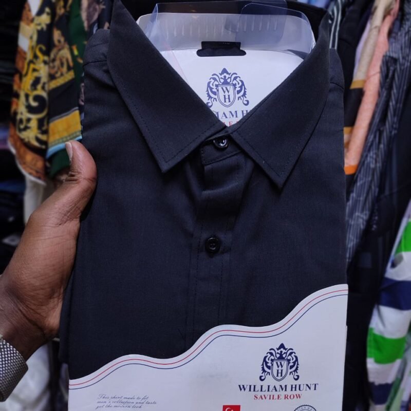 Black William Hunt Formal Shirts – Turkey Design