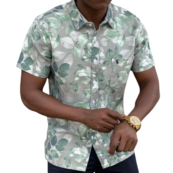 Green Floral Shirts