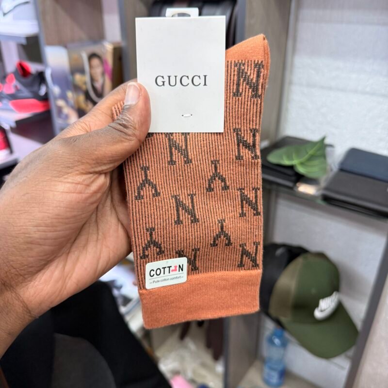 Gucci Pure Cotton Socks Simple Style Comfy & Breathable