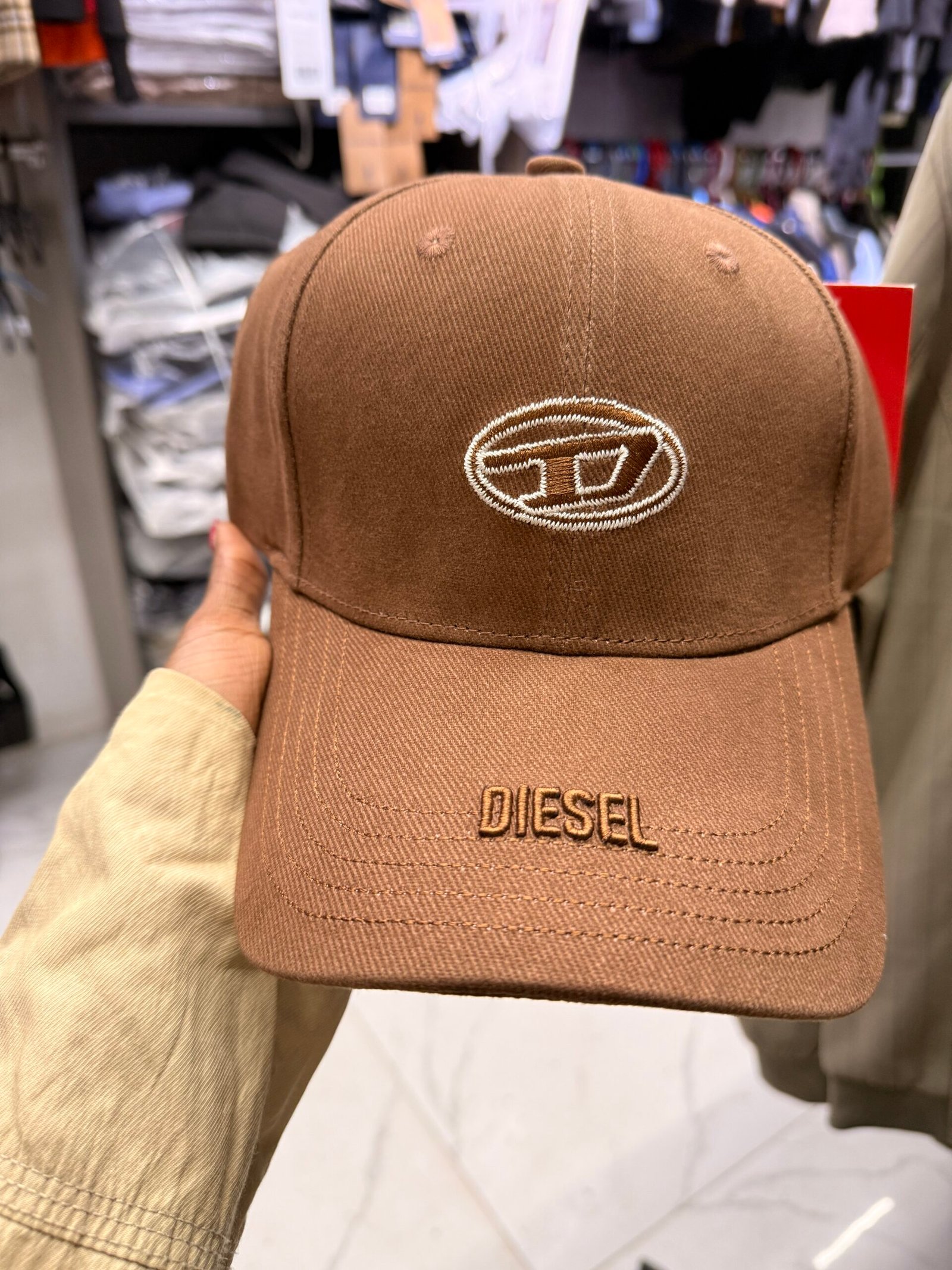 Brown Diesel Baseball Cap for Men