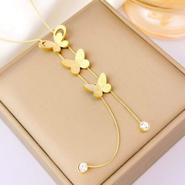 Butterfly Hypoallergenic Necklace Ladies