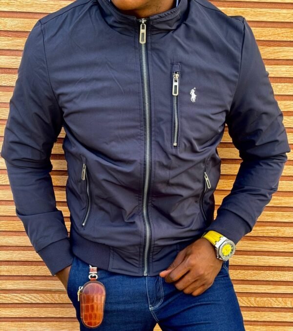 Navy Blue Polo Jacket