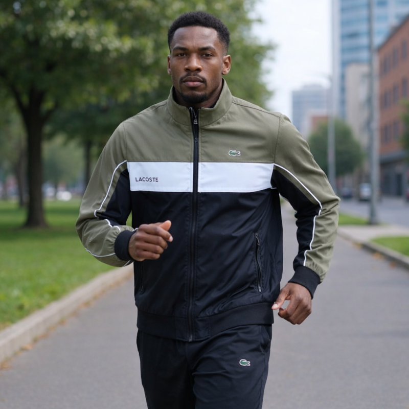 Olive Green High Quality Lacoste Track Suits