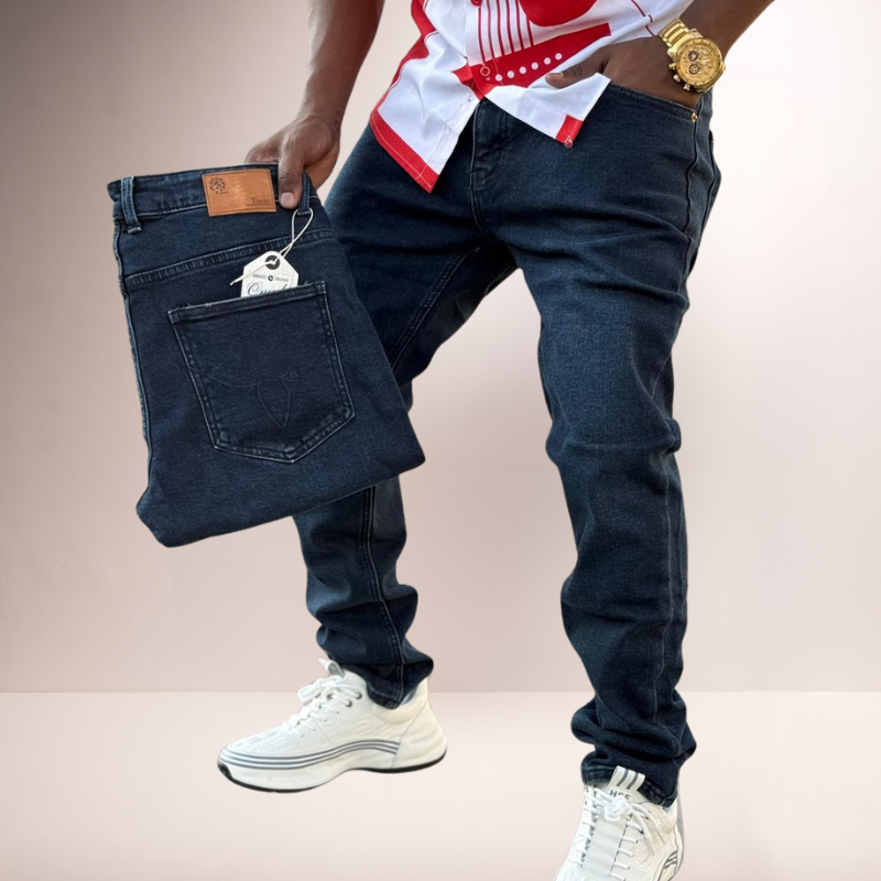 Blue Slim Fit High Quality Jeans