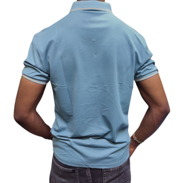 Teal Striped Polo Shirts