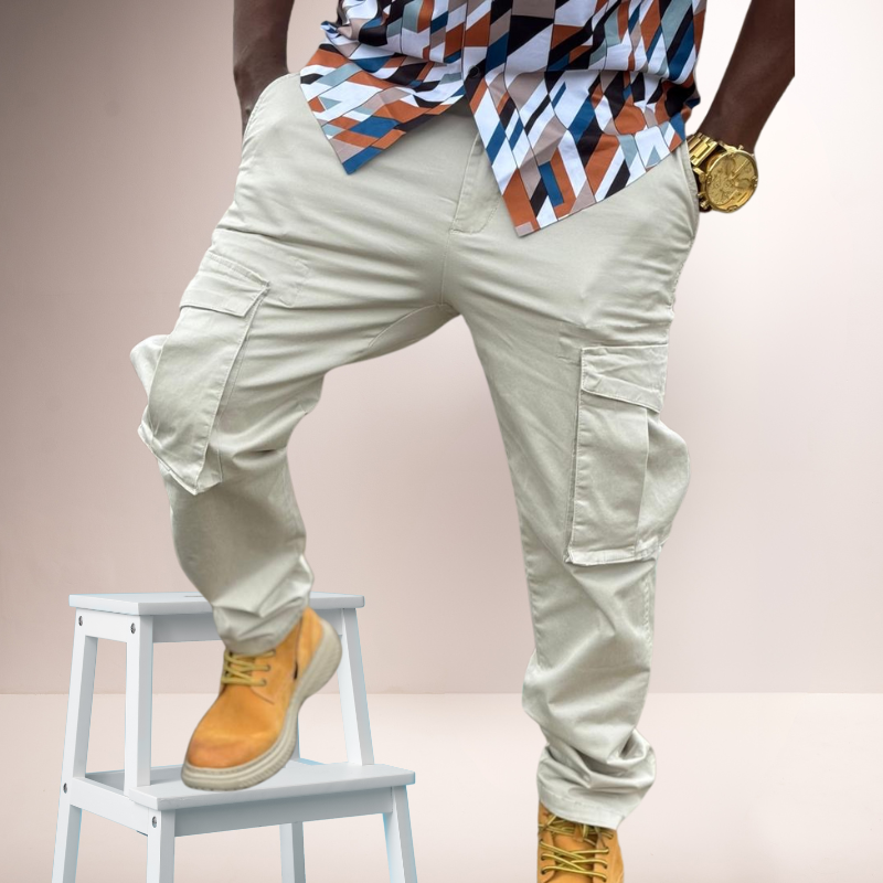 Men’s Beige Cargo Pants