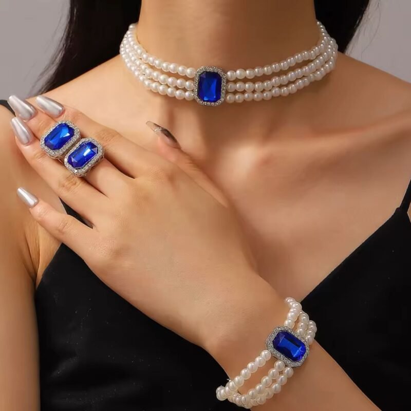 Elegant 3-Piece Pearl Jewellery Set
