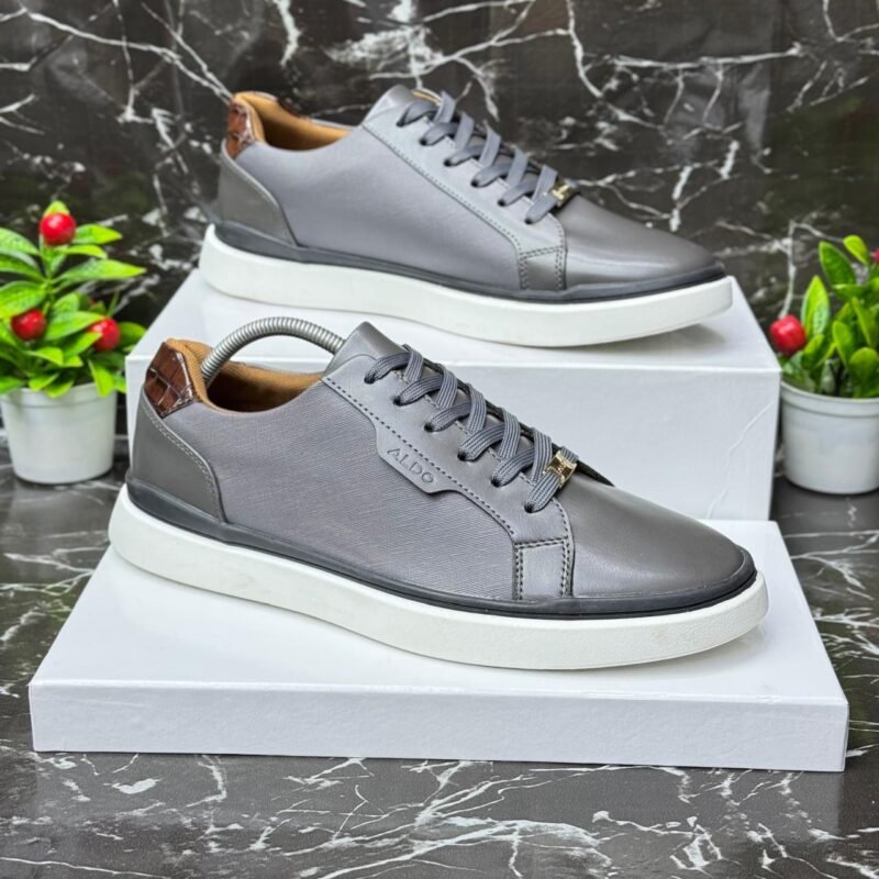 Aldo Gray & Brown Sneakers