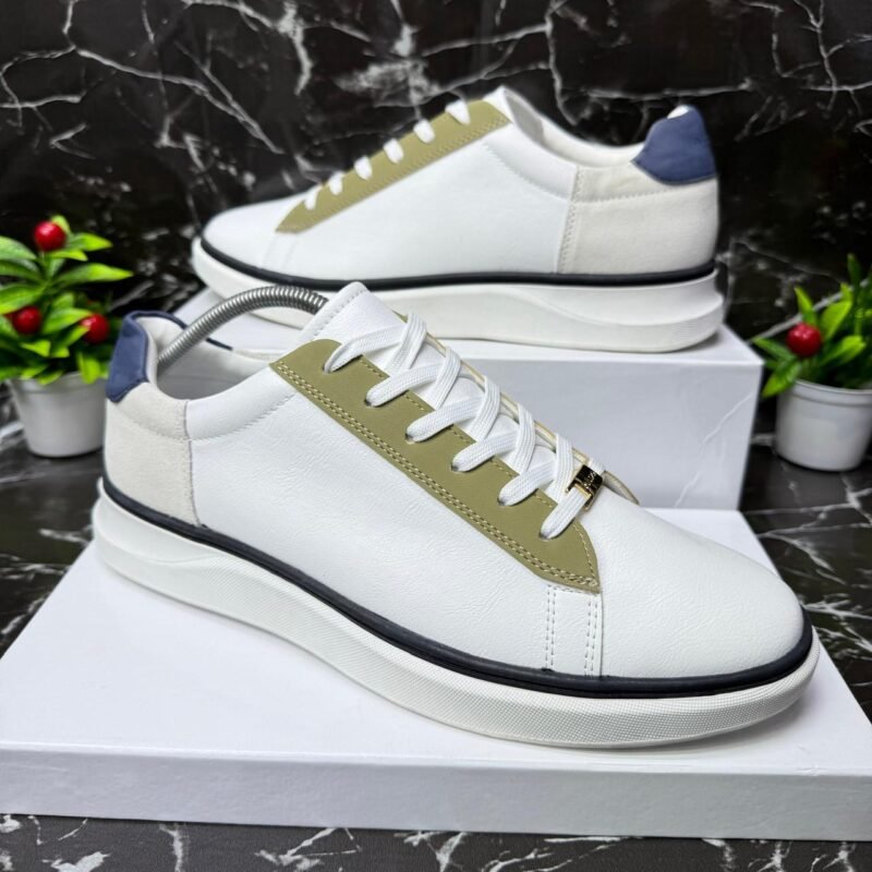Aldo White & Beige Sneakers