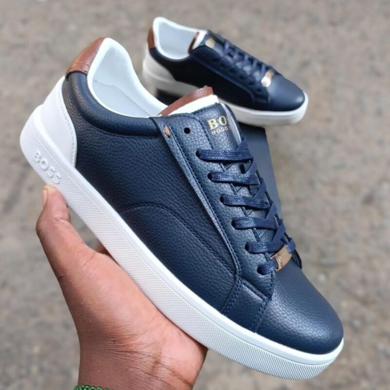 Navy Blue Hugo Boss Casual Sneakers for Men