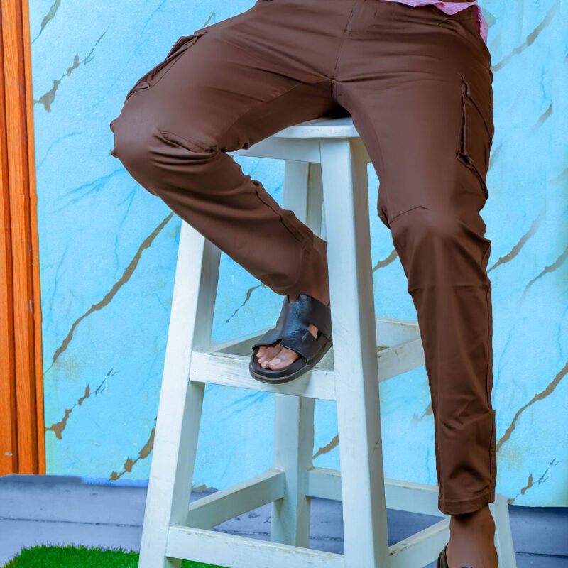 Dark Brown Quality Polo Cargo Pants for Men