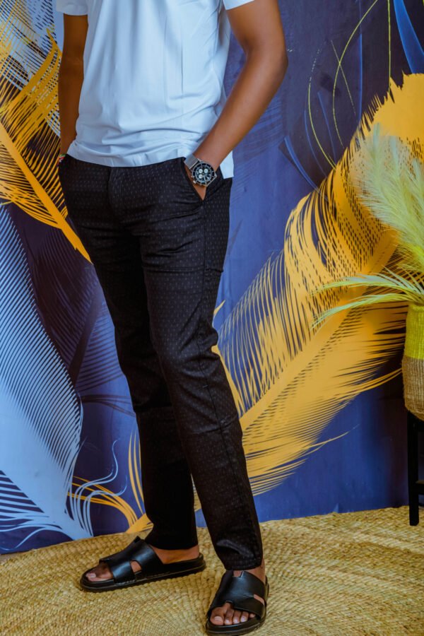Men’s slim printed trousers