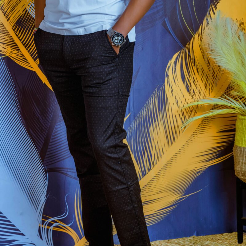 🖤 Slim Fit Printed Trousers for Men