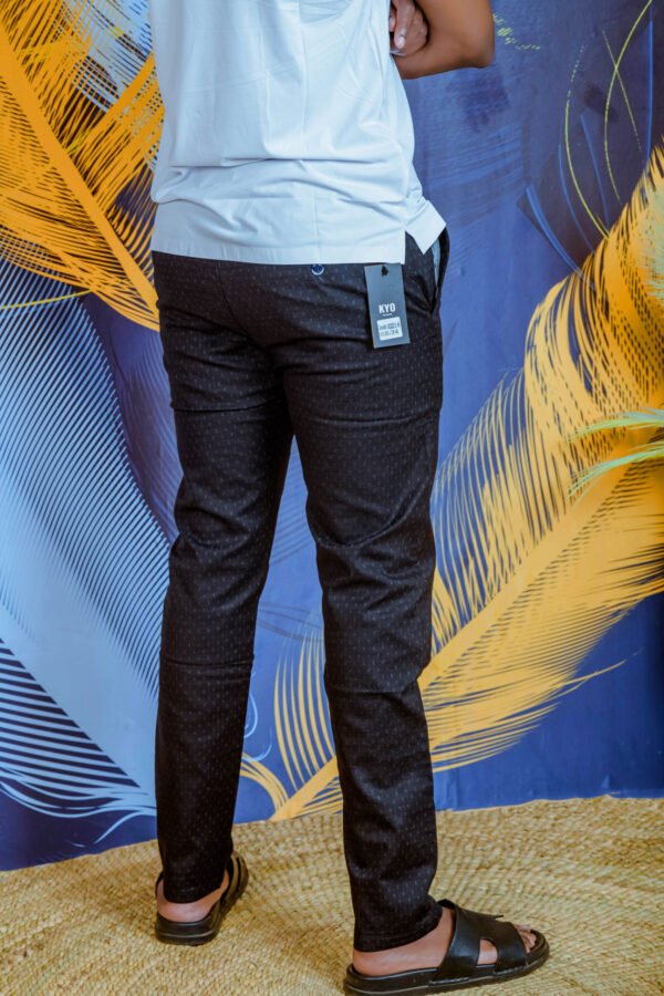 Men’s slim printed trousers