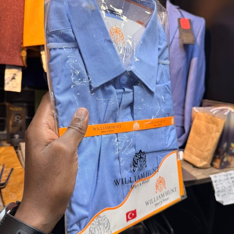 Blue William Hunt Formal Shirts