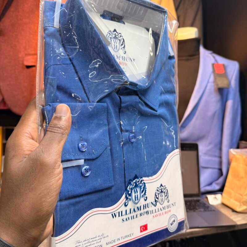 Dark Blue William Hunt Formal Shirts