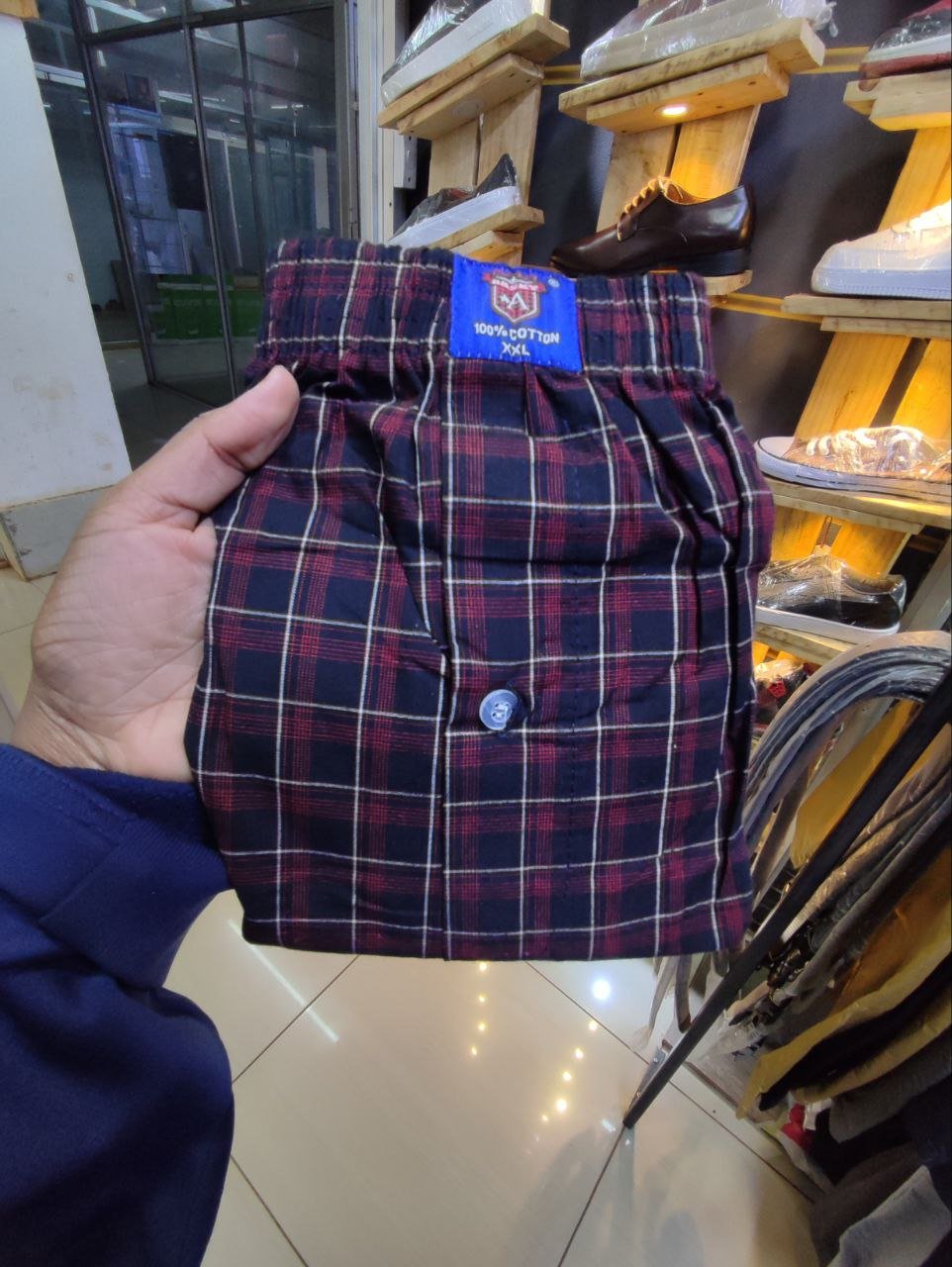 Men’s Checked Boxer Shorts