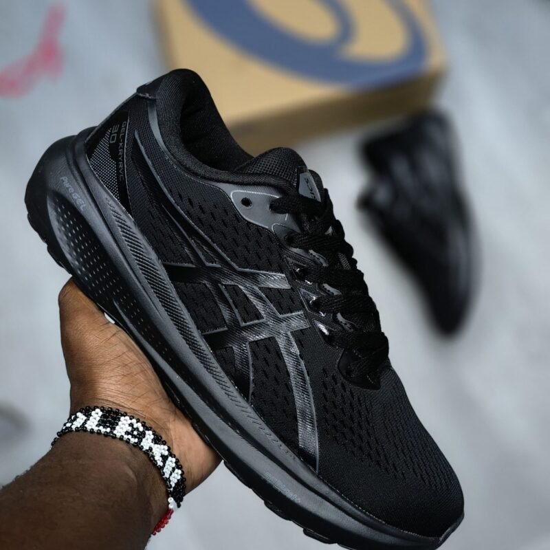 Black Asics Pure Gel Trainers