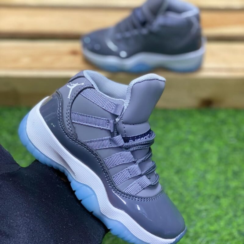 Grey J11 Kids Sneakers