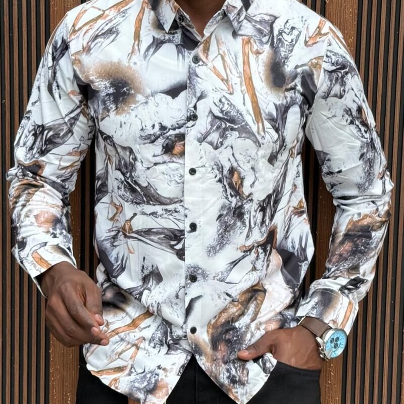 Men’s Marble Print Shirt