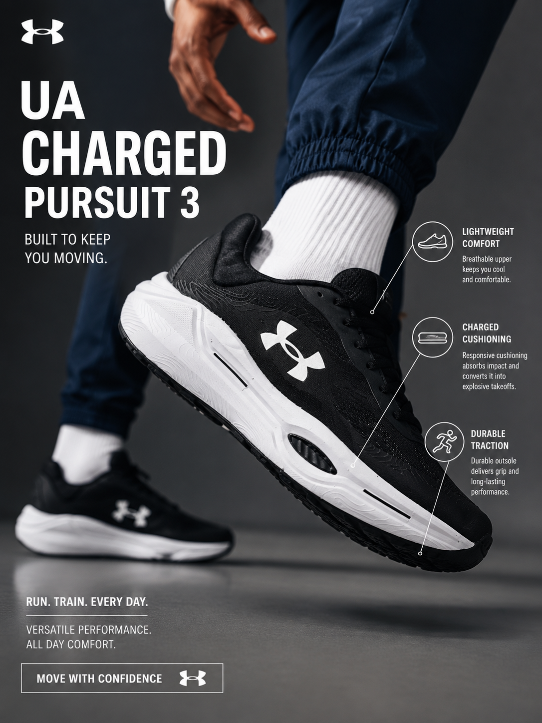 UA Charged Pursuit 3 Running Shoes