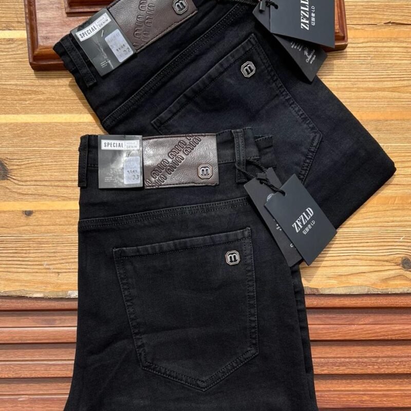 Executive Black Straight Fit Jeans