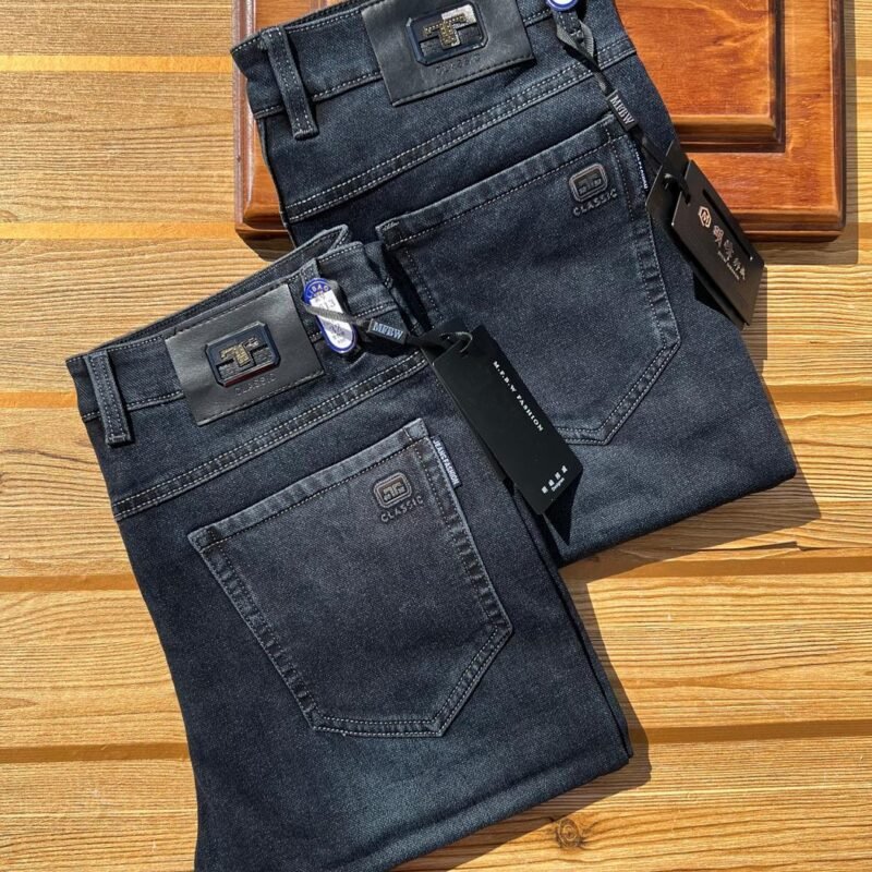 Navy Blue Wash Straight Fit Jeans