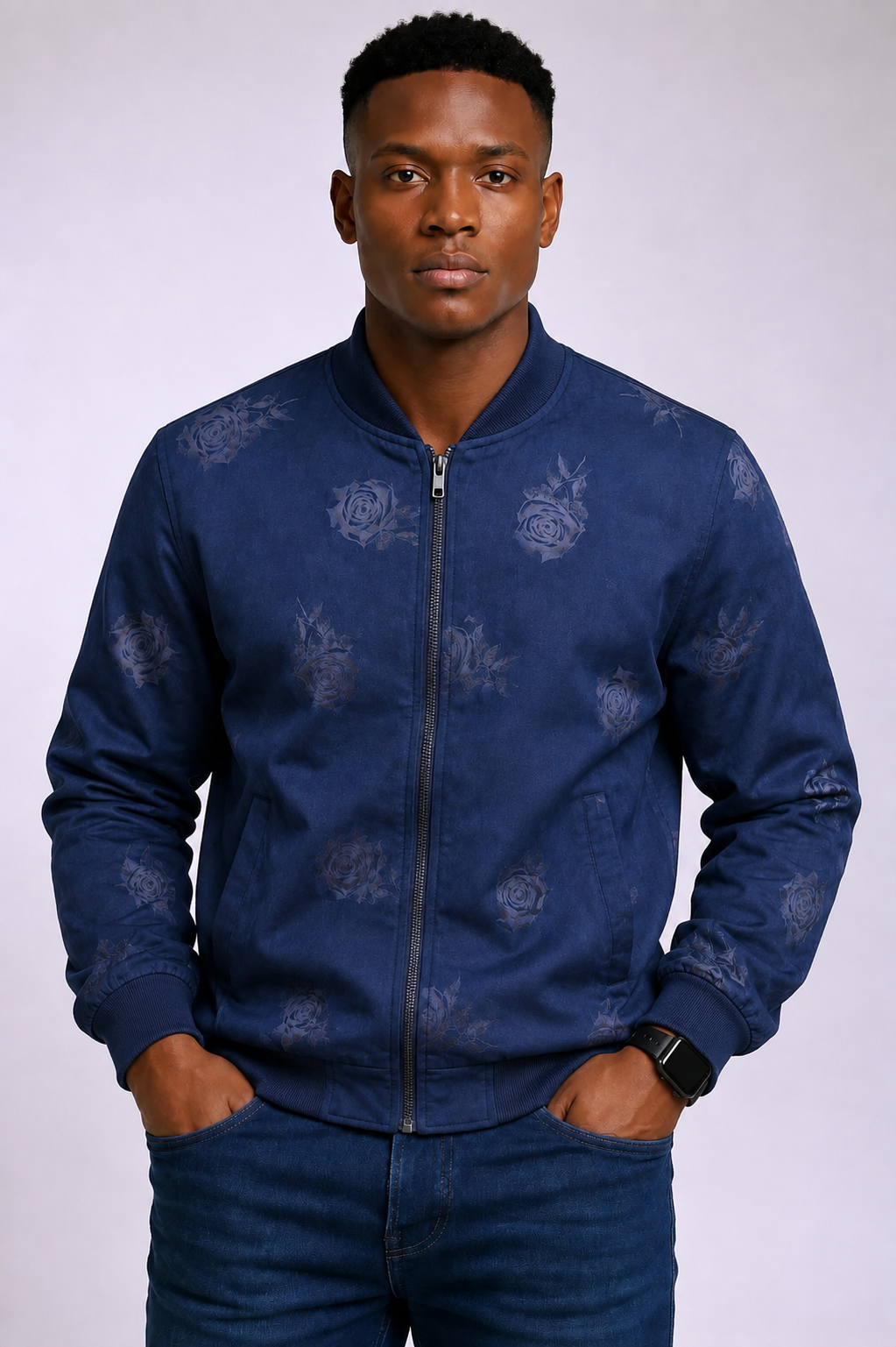 Premium Soft Texture Bomber Jacket