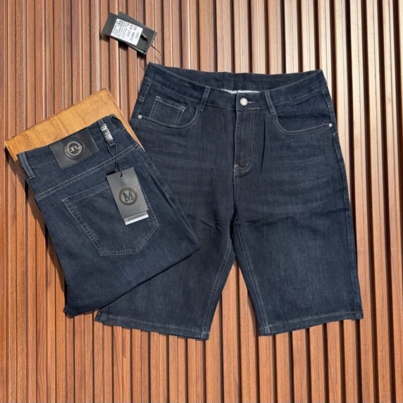 Navy Blue Men’s Denim Shorts