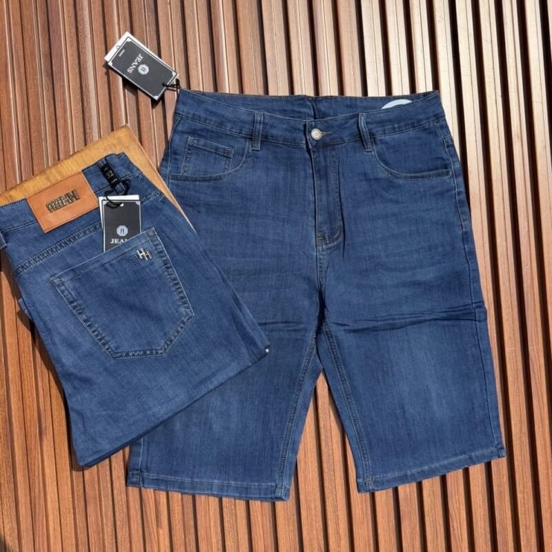 Mid Blue Denim Shorts
