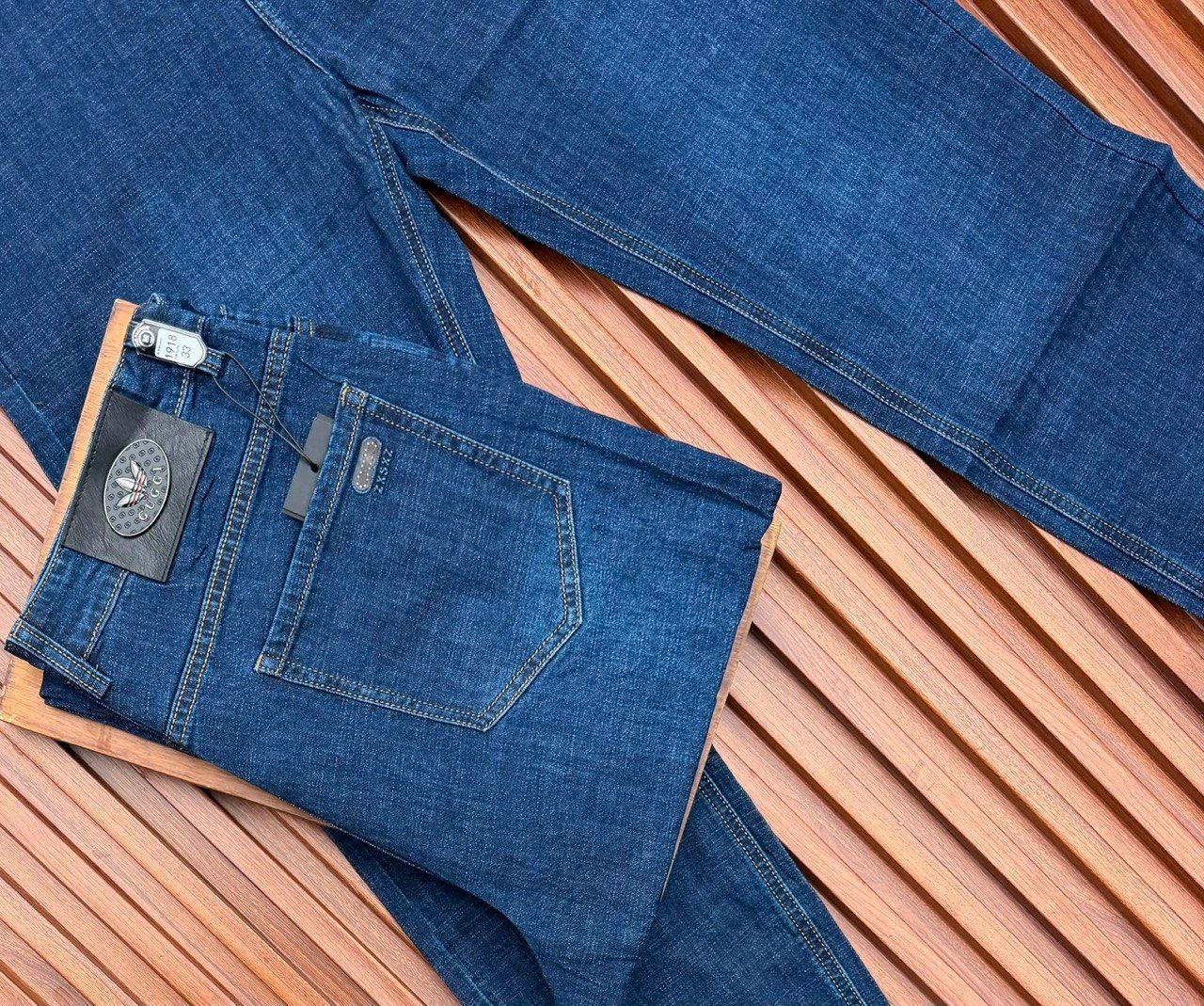 Premium Blue Straight Fit Jeans