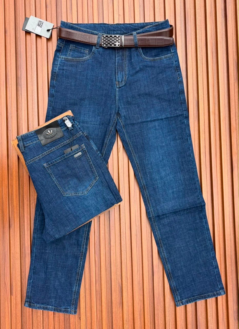 Premium Blue Straight Fit Jeans